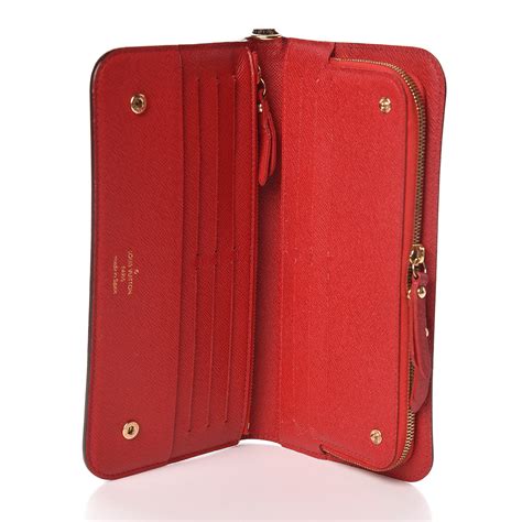 louis vuitton red wallet price|louis vuitton monogram insolite wallet.